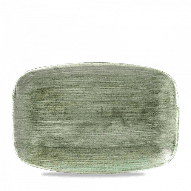Churchill Stonecast Patina Bord plat langwerpig - 344x234mm - Burnished Green