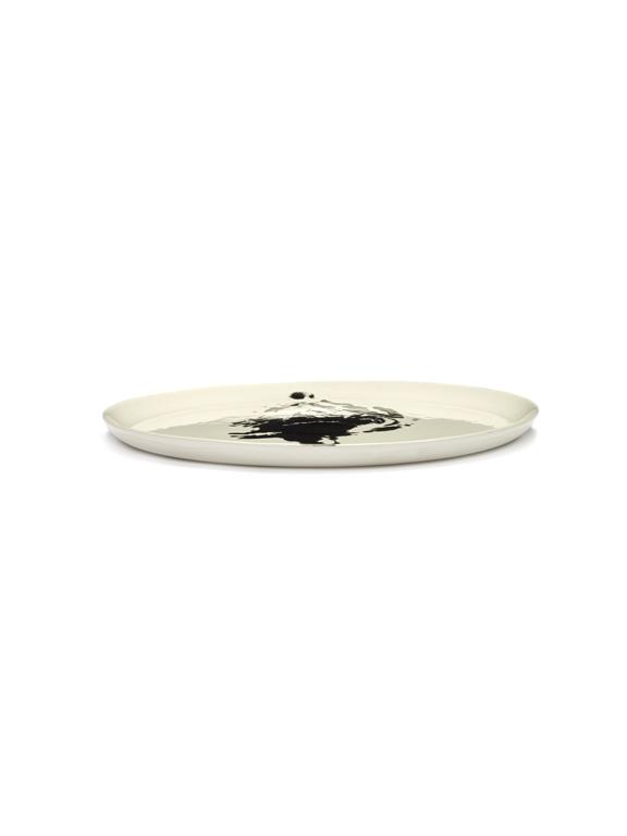 Serax Feast Bord L - Ø350mm - White artichoke black