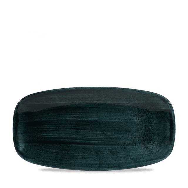 Churchill Stonecast Patina Bord plat langwerpig - 298x153mm - Rustic Teal