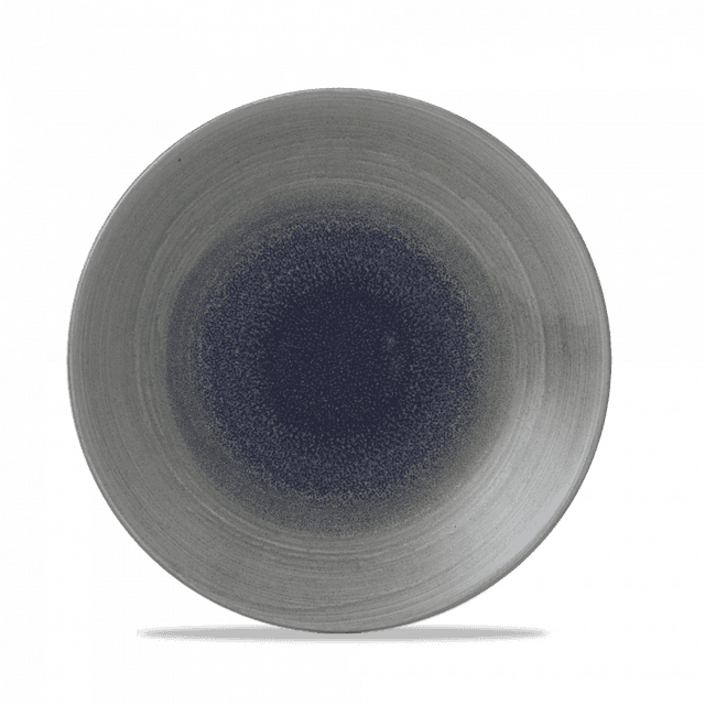 Churchill Stonecast Aqueous Coupebord diep laag - Ø255mm - H 35mm - Fjord