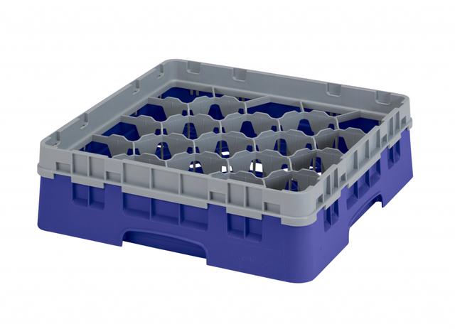Cambro Voetglazenkorf met 1 opzetstuk - 500x500 H 143mm max 92mm 20 compartimenten - Navy Blue