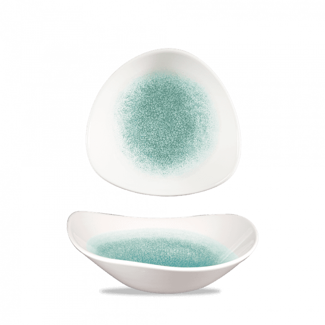 Churchill Studio Prints Raku Schaal driehoek - B 185mm - Jade Green