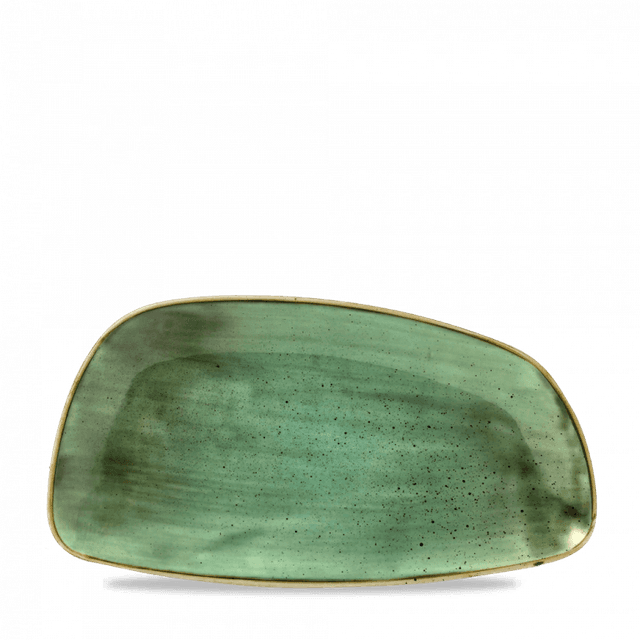 Churchill Stonecast Bord plat geo - 350x185mm - Samphire Green