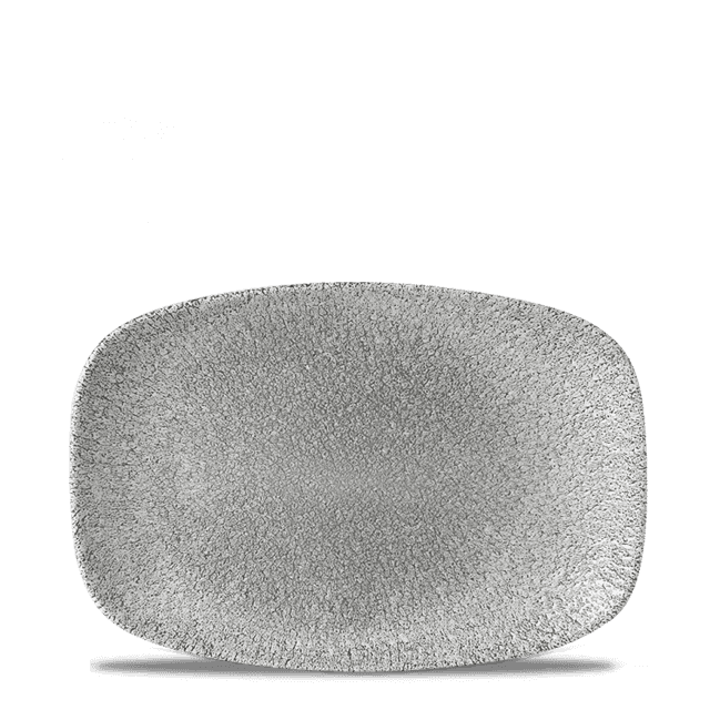 Churchill Studio Prints Raku Bord plat langwerpig - 237x157mm - Jasper Grey