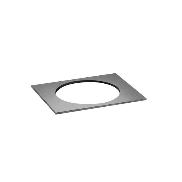 APS Plateau 1/2GN rond leisteen The Grid - 325x265x10mm - Zwart