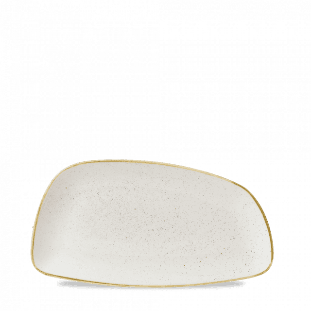 Churchill Stonecast Bord plat geo - 300x155mm - Barley White